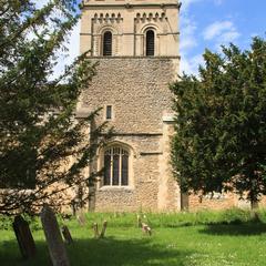 Iffley St Mary Church, central tower from the north.