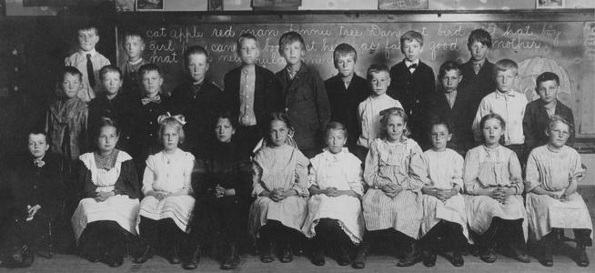 1st grade students in public school