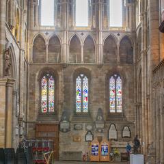 Ripon Cathedral interior north wall of north transept
