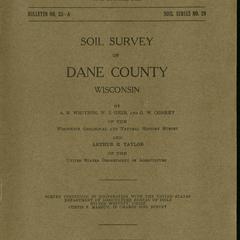 Soil survey of Dane County, Wisconsin