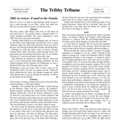 Tribby tribune Number 67 January 2002