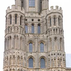 Ely Cathedral south side of southwest transept tower