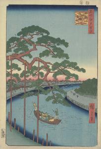 The Five Pines on the Onagi River, no. 97 from the series One-hundred Views of Famous Places in Edo