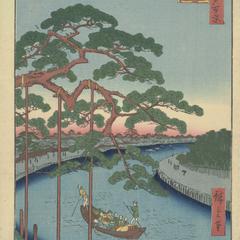 The Five Pines on the Onagi River, no. 97 from the series One-hundred Views of Famous Places in Edo