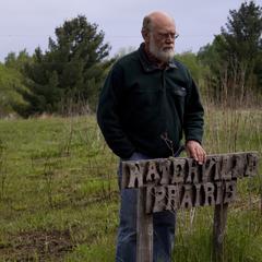Marlin Johnson at Waterville Prairie at the Field Station