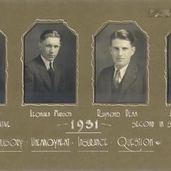 Debate team, affirmative 1931