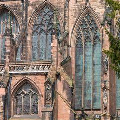 Lichfield Cathedral exterior chancel and Lady Chapel