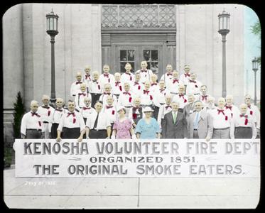 "The original smoke eaters," Kenosha Volunteer Fire Department