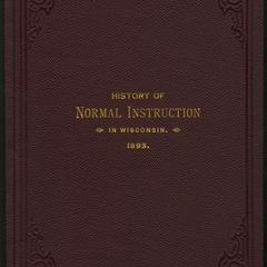 Historical sketch of normal instruction in Wisconsin