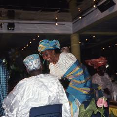 Woman and man at Apara wedding reception