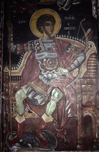 Fresco of St. George at Xenophontos