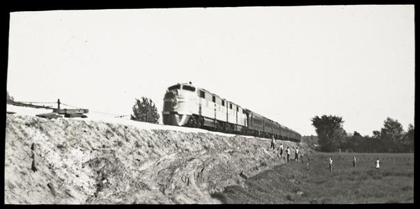 "400" train, Chicago and Northwestern Railroad train with diesel engine