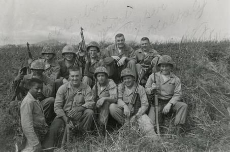 Wayne Syvrud with fellow soldiers