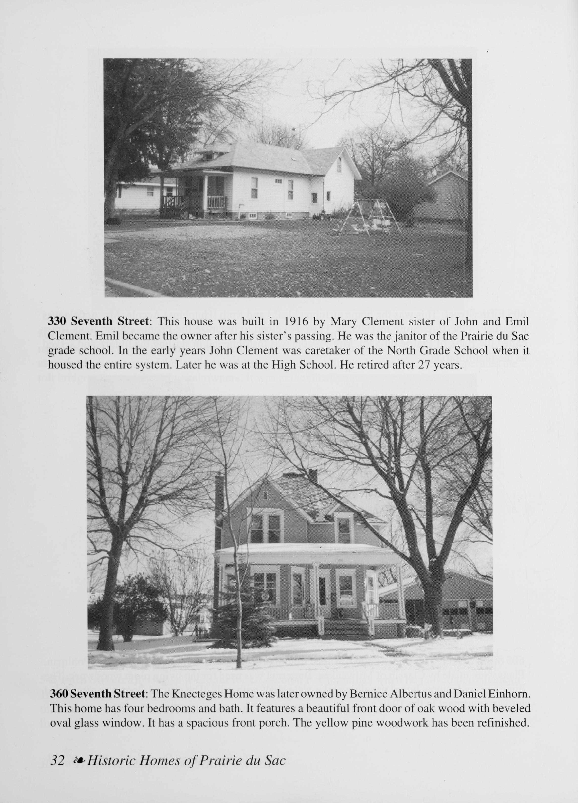 Historical homes of Prairie du Sac a project of the Sauk Prairie Area