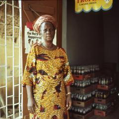 Mrs. Makude in her shop