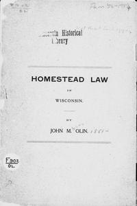 Homestead law in Wisconsin