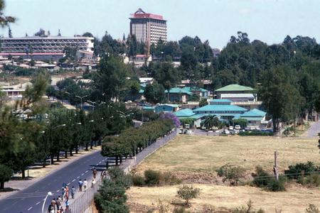 View of Addis Ababa Showing Hilton Hotel and Ministry of Foreign Affairs