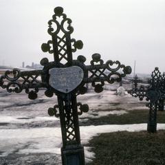 Memorial cross for Maria Silbernagel
