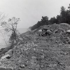 Lake Michigan shoreline erosion
