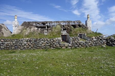 Isle of Tiree, Inner Hebrides, ruined cottage