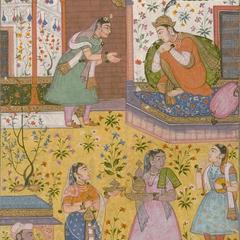 Zulaykha in Deep Thought, illustration from a Manuscript of the Story of Yusuf and Zulaikha