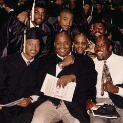 African American students at 1995 graduation