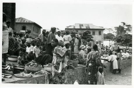 Imesi-Ile market vegetable section