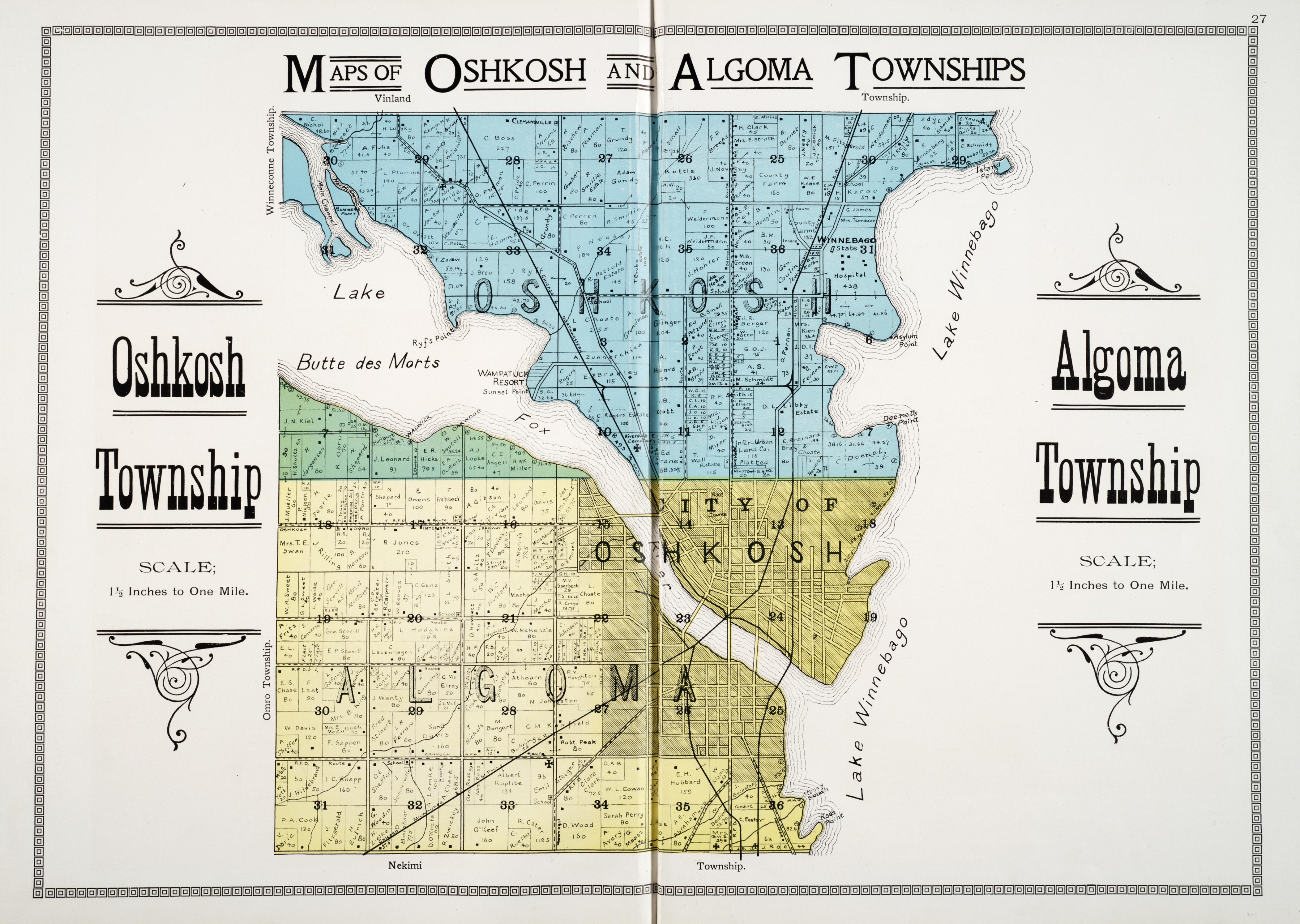 Map and plat book of Winnebago County, Wisconsin : containing plats and 