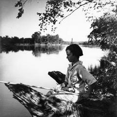 Estella Leopold fishing