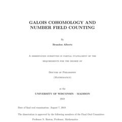 GALOIS COHOMOLOGY AND NUMBER FIELD COUNTING