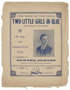 Two little girls in blue