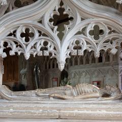 Tewkesbury Abbey interior Wakeman cenotaph