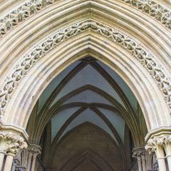 Wells Cathedral exterior north porch