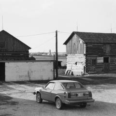 Horse barn (left)