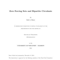 Zero Forcing Sets and Bipartite Circulants