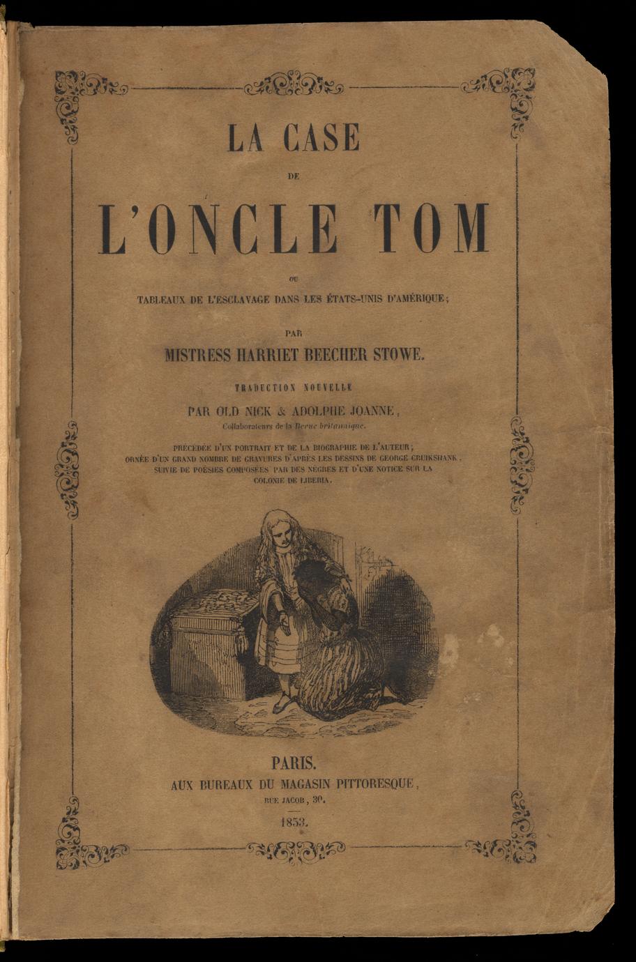 La case de l'Oncle Tom : ou tableaux de l'esclavage dans les Etats-Unis d'Amérique (1 of 3)