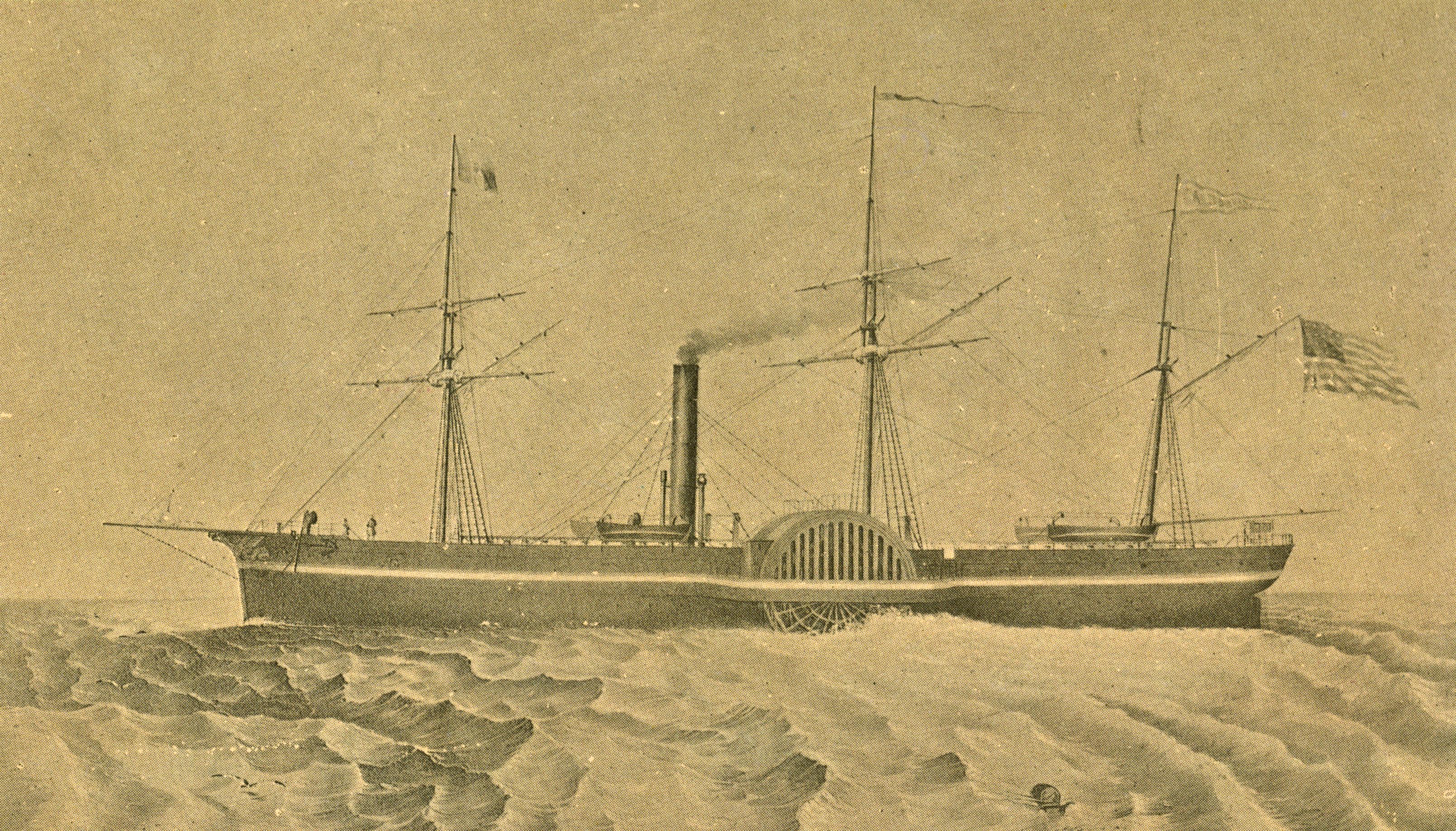 1915年製 STEAMBOAT WAVE BACK W. J. Jackson (Towboat, 1918-1936) - UWDC - UW-Madison Libraries