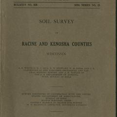 Soil survey of Racine and Kenosha Counties, Wisconsin