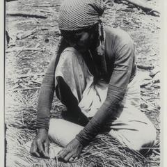 Subano making mat, Sindangan Mindanao, 1926