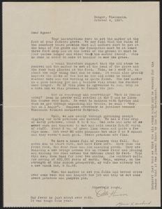 [Letter from Otto Hussa to Agnes Sternberger Husting, October 4, 1937]