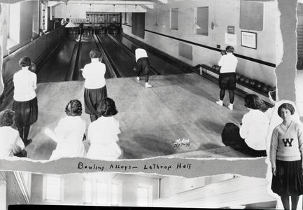 Lathrop Hall bowling alley