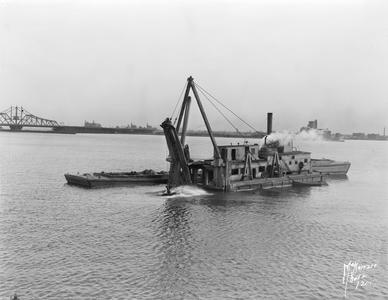 Zenith Dredge & Barge Laying Telephone Cable