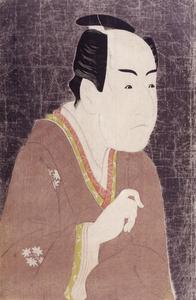 The Actor Ichikawa Monnosuke II as Date no Yosaku in Koi nyobo somewake tazuna, Kawarazaki Theater, from a series of Twenty-eight Half-length Portraits of Actors