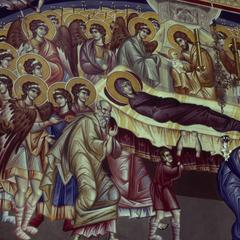 Dormition of the Theotokos at the new catholicon of Xenophontos