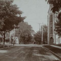 Wisconsin Avenue, Waukesha, east view with trees
