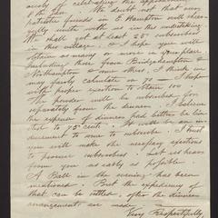 Letter to Felix Dominy from P. Parker King, Sag Harbor, December 15, 1828