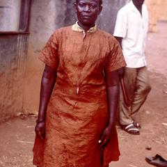Uuganda Woman Wearing Bark Cloth Dress