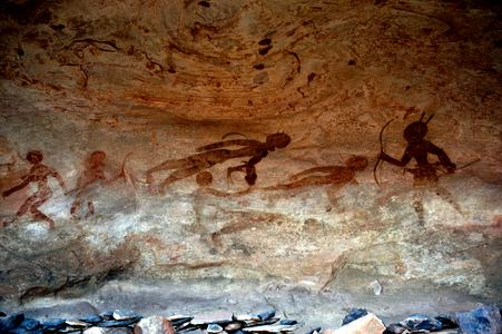 Petroglyph : Close-up of Human Figures