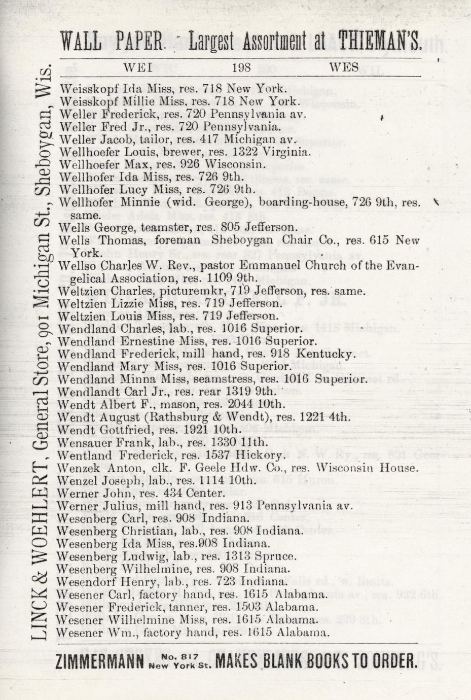 Directories of the city and county of Sheboygan (25 Volumes) - Full ...