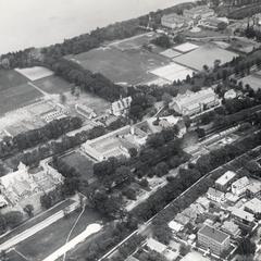 Aerial view of west campus